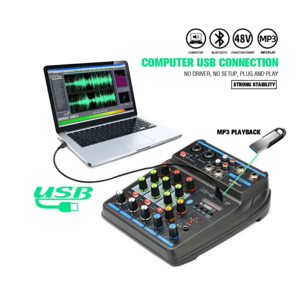 M4 4 Channel Mini Mixer