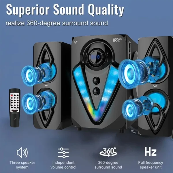 Vinnfier Champ 202 BTRM 2.1 Karaoke Speaker System