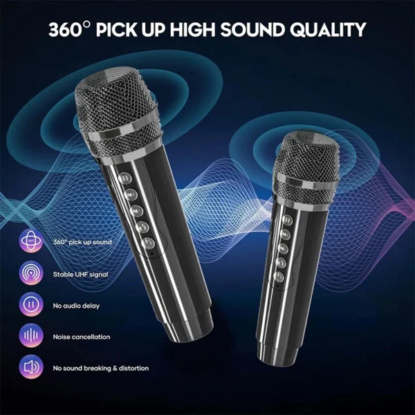 my-11134207-820l5-mp1zvuvkl0xt3b.webp Portable Bluetooth Karaoke Machine 2 Mic