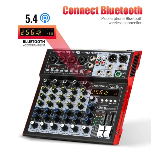 KL6FX 6 Channel Audio Mixer