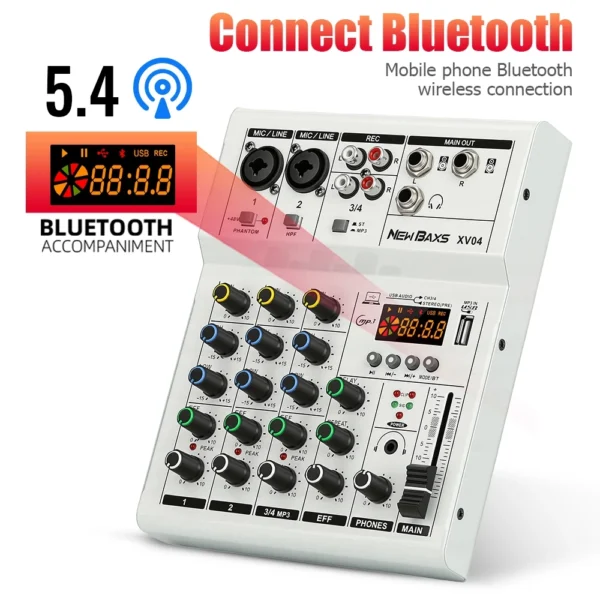 XV04 4 Channel Mini Mixer